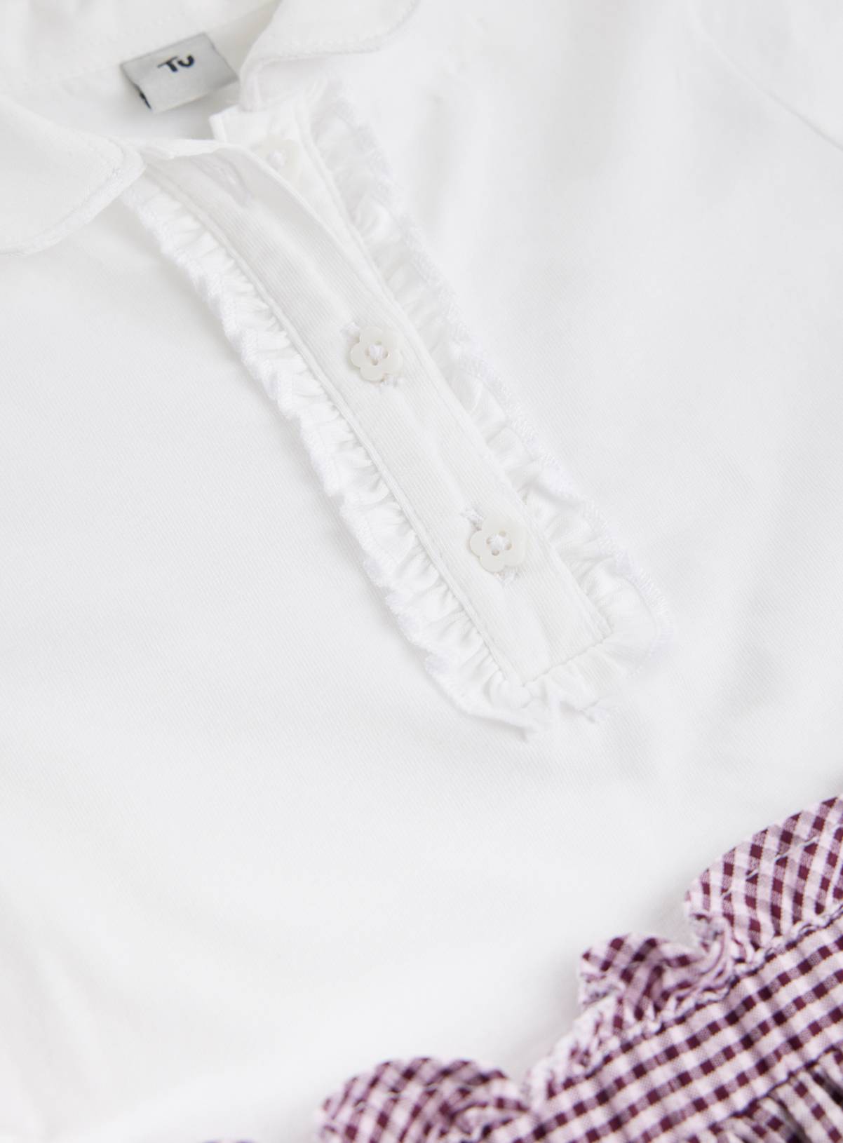 Purple Gingham Twofer Dress 10 years - Image 2